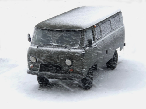 Camper im Winter ohne Standheizung