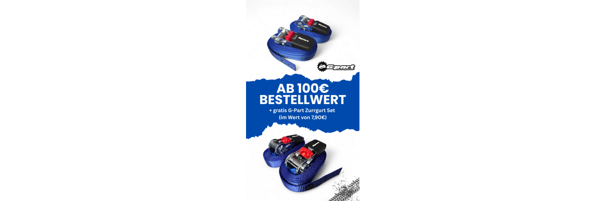 G-Part Zurrgurt-Aktion - 