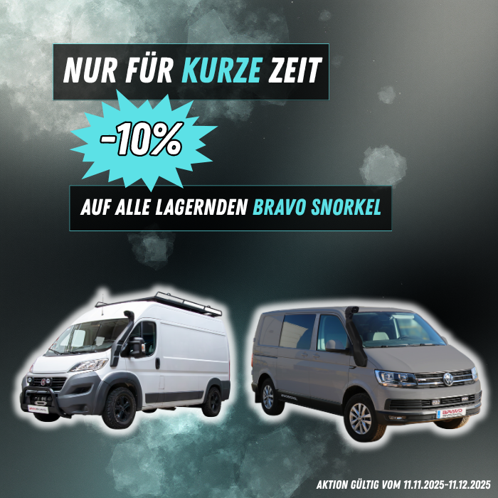 Aktion -10% auf alle lagernden Bravo Snorkel