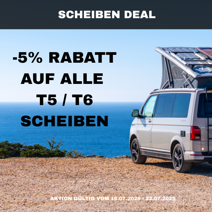 Rabattaktion VW T5 T6 Scheiben