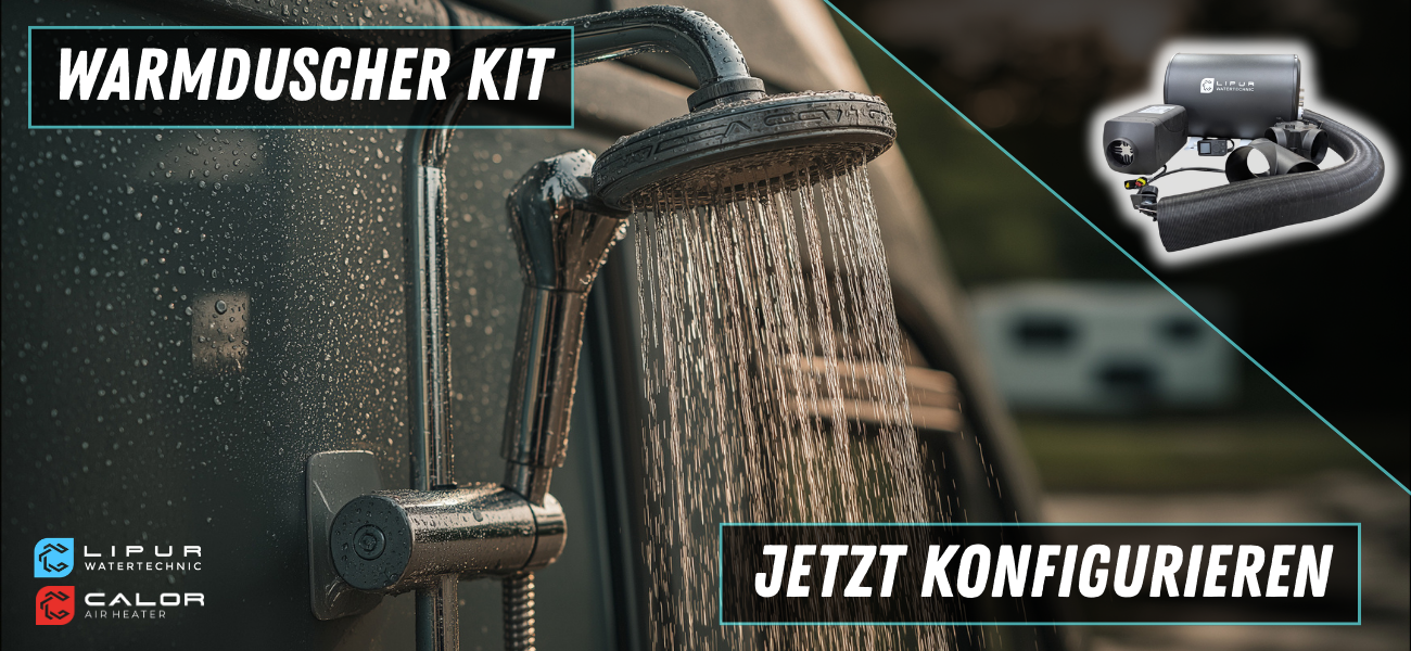 Warmduscher Kit mit Zubehör