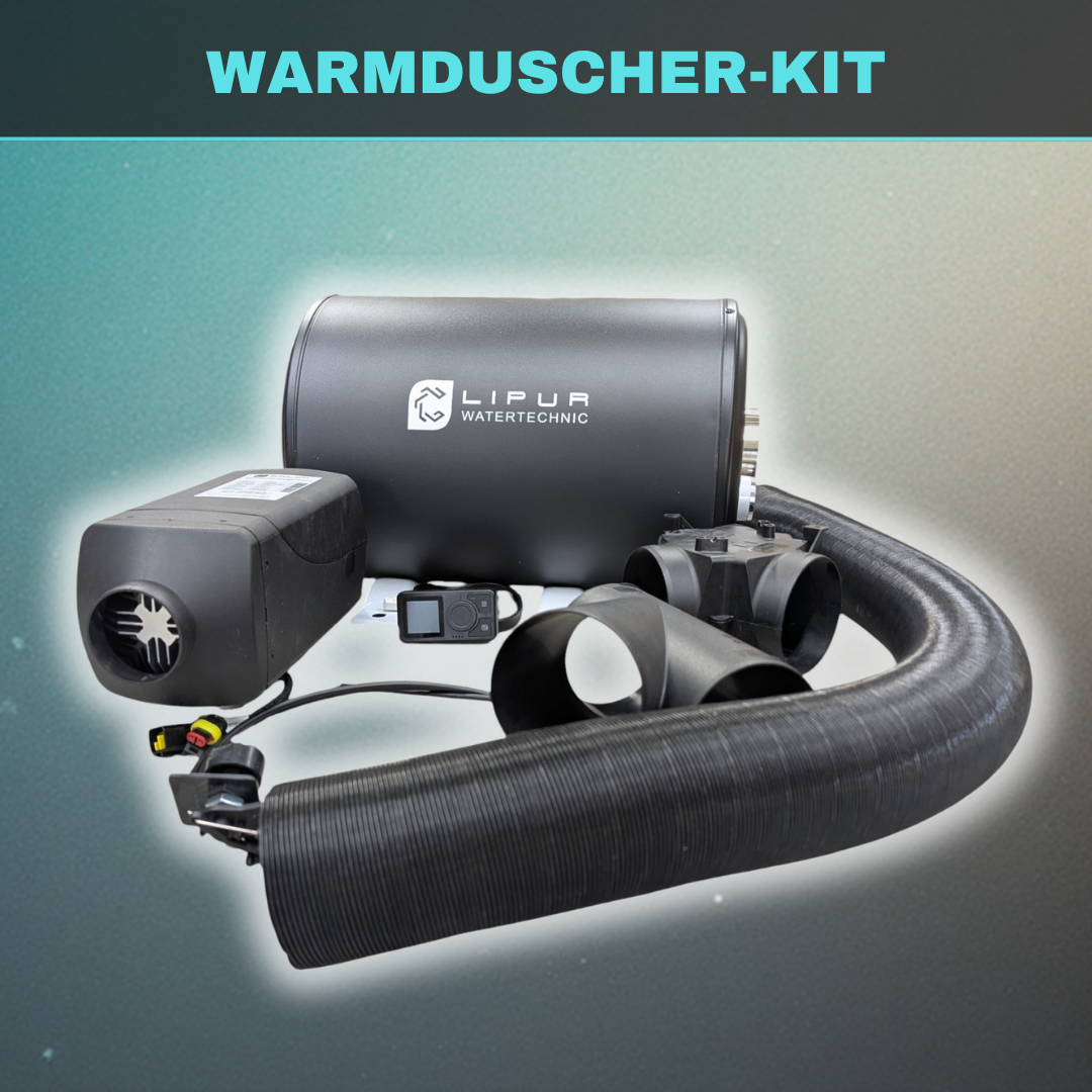 G-part Warmduscher Kit bestehend aus Calor Standheizung Diesel mit Lipur Warmwasserboiler