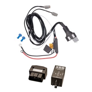 Kabelbaum Purelux Dualrelais 12V, DTP, 2 Ausgänge (DTP) + XBB-Dongle & PowerUnit