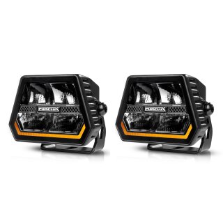 Zusatzleuchte Pureux Panther Alpha 60 – 12 cm / 60 W / Spot, 2 Stück