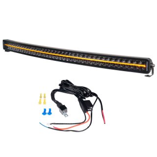 LED Lightbar PURELUX Black Boost C1070 – gebogen / 107 cm / 400 W / Ref. 50, 1 Stk. + Kabelbaum