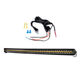 LED Lightbar PURELUX Black Boost C1300 – gebogen / 127 cm / 480 W / Ref. 45, 1 Stück + Kabelbaum