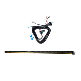 LED Lightbar PURELUX Black X-Slim S1300 – Gerade / 128 cm / 270 W / Ref. 50, 1 Stk. + Kabelbaum