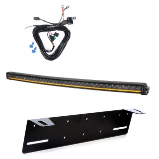 LED Lightbar PURELUX Black X-Slim C800 – gebogen / 80 cm / 165 W / Ref. 40, 1 Stück – Komplettset