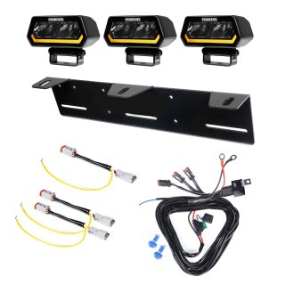 Zusatzleuchte Purelux Panther Alpha 20 – 10 cm / 20 W / Spot, 3 Stück – Komplettset