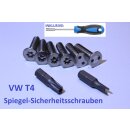 VW T4 Spiegel-Sicherheitsschrauben Set mit Bit-Handhalter