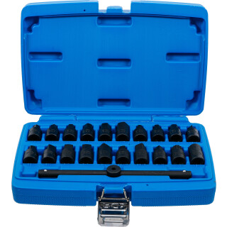 Ölwannen-Spezial-Einsatz-Satz | Antrieb Innenvierkant 10 mm (3/8") | 21-tlg.