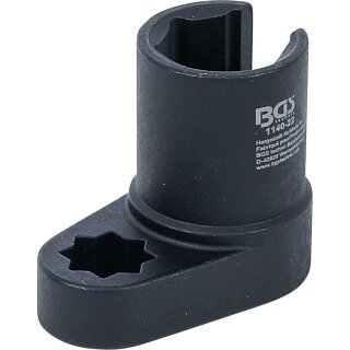 Lambdasonden-Einsatz | abgewinkelt | Antrieb Innenachtkant 12,5 mm (1/2") | SW 22 mm | Schlitz 11 mm