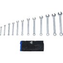 Maul-Ringschlüssel-Satz | Zollgrößen | SW 1/4" - 15/16" | 12-tlg.