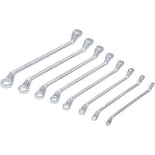 Doppel-Ringschlüssel-Satz | gekröpft | SW 6 x 7 - 20 x 22 mm | 8-tlg.