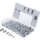 Nietmuttern-Sortiment | Aluminium | 150-tlg.