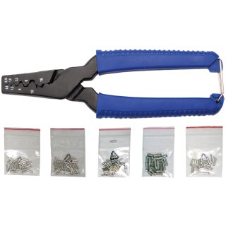Aderendhülsen-Zange | inkl. 150 Aderendhülsen | 175 mm