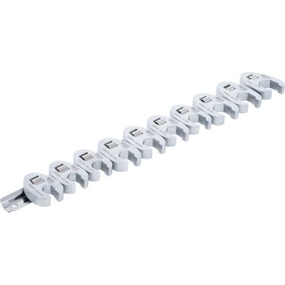 Hahnenfußschlüssel-Satz | Antrieb Innenvierkant 10 mm (3/8") | SW 10 - 19 mm | 10-tlg.