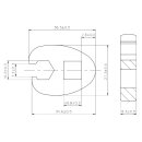 Hahnenfußschlüssel | Antrieb Innenvierkant 10 mm (3/8") | SW 10 mm