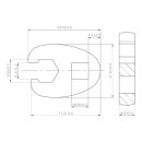 Hahnenfußschlüssel | Antrieb Innenvierkant 10 mm (3/8") | SW 13 mm