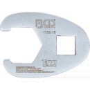 Hahnenfußschlüssel | Antrieb Innenvierkant 10 mm (3/8") | SW 18 mm