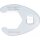 Hahnenfußschlüssel | Antrieb Innenvierkant 12,5 mm (1/2") | SW 33 mm