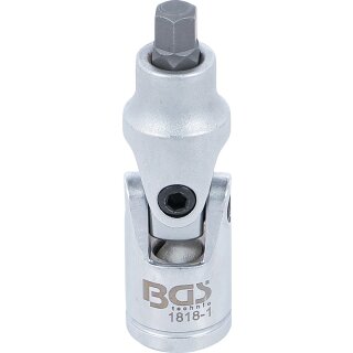 Gelenk-Einsatz | Antrieb 10 mm (3/8") | Innensechskant 7 mm
