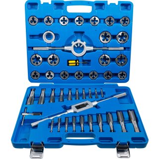 Gewindeschneid-Satz | Zoll | 1/4" - 1" | 45-tlg.