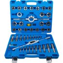Gewindeschneid-Satz | Zoll | 1/4" - 1" | 45-tlg.