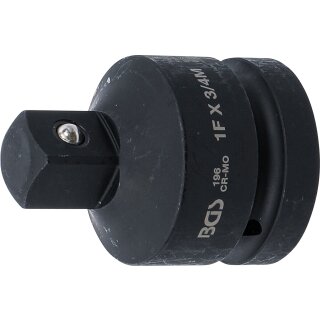 Kraft-Steckschlüssel-Adapter | Innenvierkant 25 mm (1") - Außenvierkant 20 mm (3/4")