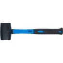 Gummihammer | Fiberglasstiel | schwarzer Kopf | Ø 50 mm | 280 g