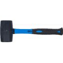 Gummihammer | Fiberglasstiel | schwarzer Kopf | Ø 65 mm | 720 g