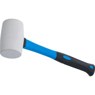 Gummihammer | Fiberglasstiel | weißer Kopf | Ø 48 mm | 250 g
