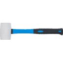 Gummihammer | Fiberglasstiel | weißer Kopf | Ø 48 mm | 250 g