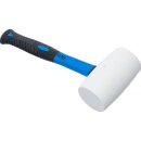 Gummihammer | Fiberglasstiel | weißer Kopf |...