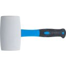 Gummihammer | Fiberglasstiel | weißer Kopf |...