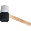 Gummihammer | Hickory-Stiel | schwarz-weißer Kopf |...