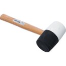 Gummihammer | Hickory-Stiel | schwarz-weißer Kopf |...