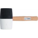 Gummihammer | Hickory-Stiel | schwarz-weißer Kopf | Ø 63 mm | 840 g