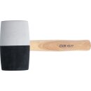 Gummihammer | Hickory-Stiel | schwarz-weißer Kopf |...