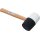 Gummihammer | Hickory-Stiel | schwarz-weißer Kopf | Ø 63 mm | 840 g