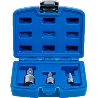 Verlängerungs-Satz mit Magnethalter | 6,3 mm (1/4") / 10 mm (3/8") / 12,5 mm (1/2") | 3-tlg.