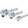 Mini-Umschaltknarren-Satz | 6,3 mm (1/4") / 10 mm (3/8") / 12,5 mm (1/2") | 3-tlg.