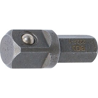 Bit-Knarren-Adapter | Außensechskant 8 mm (5/16") - Außenvierkant 10 mm (3/8") | 30 mm