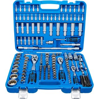 Steckschlüssel-Satz Gear Lock | Antrieb 6,3 mm (1/4") / 10 mm (3/8") / 12,5 mm (1/2") | 192-tlg.