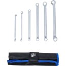 Doppel-Ringschlüssel-Satz mit E-Profil-Ringköpfen | gekröpft | SW E6 - E24 | 6-tlg.