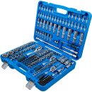 Steckschlüssel-Satz Wellenprofil | Antrieb 6,3 mm (1/4") / 10 mm (3/8") / 12,5 mm (1/2") | 192-tlg.