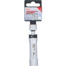 Zündkerzen-Gelenkeinsatz Zwölfkant mit Haltefeder | Antrieb Innenvierkant 10 mm (3/8") | SW 16 mm