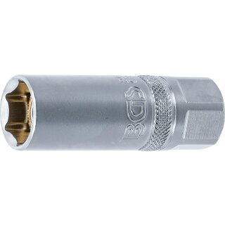 Zündkerzen-Einsatz mit Magnet, Sechskant | Antrieb Innenvierkant 12,5 mm (1/2") | SW 16 mm