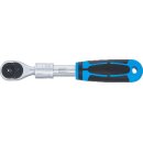 Umschaltknarre, ausziehbar | Abtrieb Außenvierkant 6,3 mm (1/4") | 190 - 225 mm