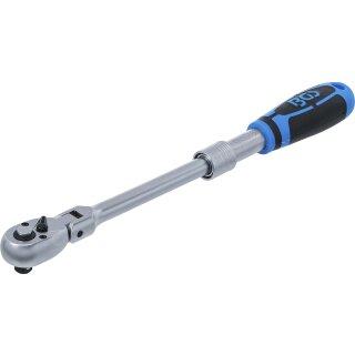 Umschaltknarre, ausziehbar, abwinkelbar | Abtrieb Außenvierkant 10 mm (3/8") | 260 - 365 mm